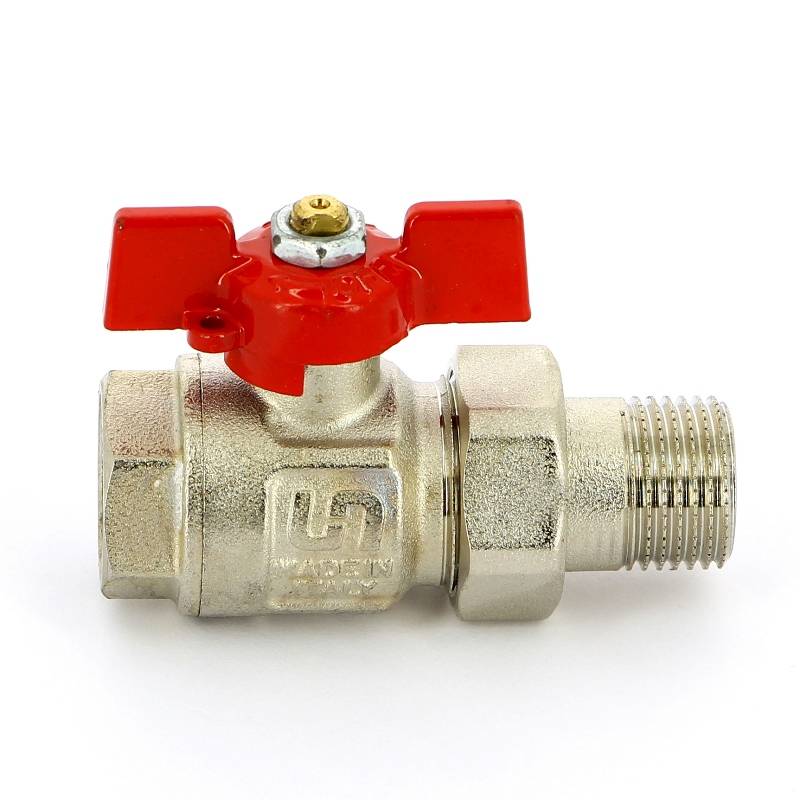 Кран шаровой полнопроходной Uni-Fitt бабочка с разъемным соединением 1/2 НВ 113T2000