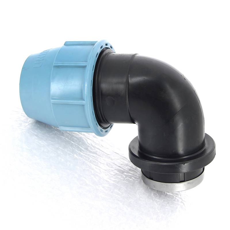 Угольник обжимной Unidelta Deltone 63х2 внутренняя резьба для ПНД труб 1009064007