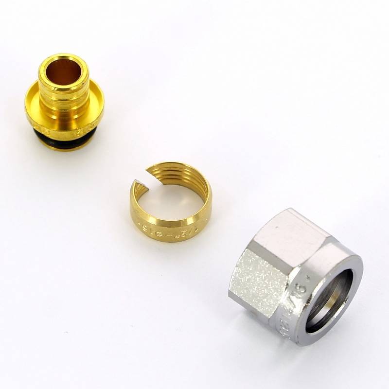Соединитель для труб PEX и ALPEX FAR Евроконус 16х2 мм 1/2 6075 581007