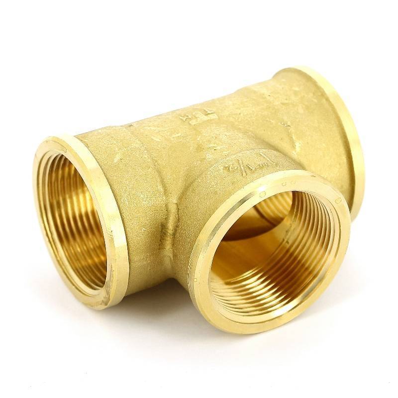 Тройник латунный Tiemme 1 1/2 ВР 1500078