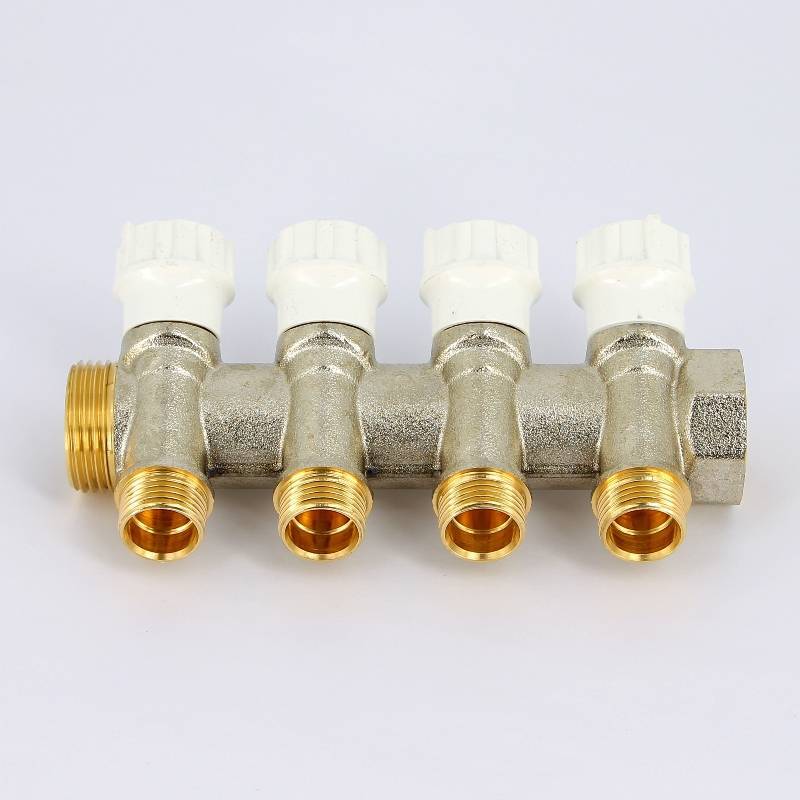 Коллектор никелированный Itap 465 1 НВ 4 выхода 1/2 Н 38 мм 465 1-4