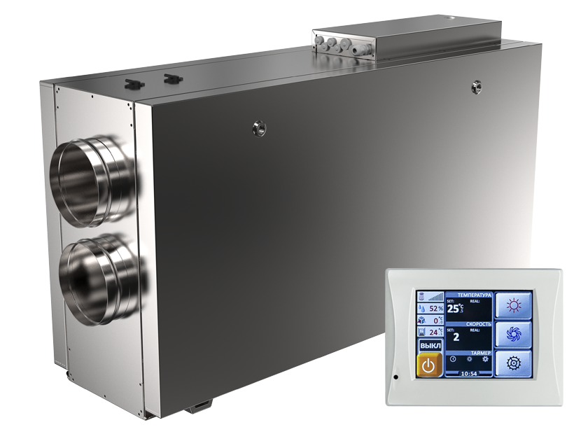 Приточно-вытяжная установка SHUFT UniMAX-P 2200SE EC с электронагревателем НС-1085412