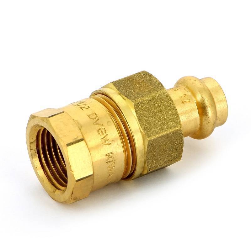 Муфта пресс-В IBP >B< Press 12 мм x 1/2 с разъемным соединением бронза P4330G01204000