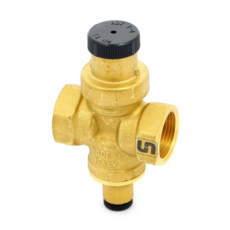 Редуктор давления UNI-FITT ВВ 3/4 латунный под радиальный манометр 202G3140