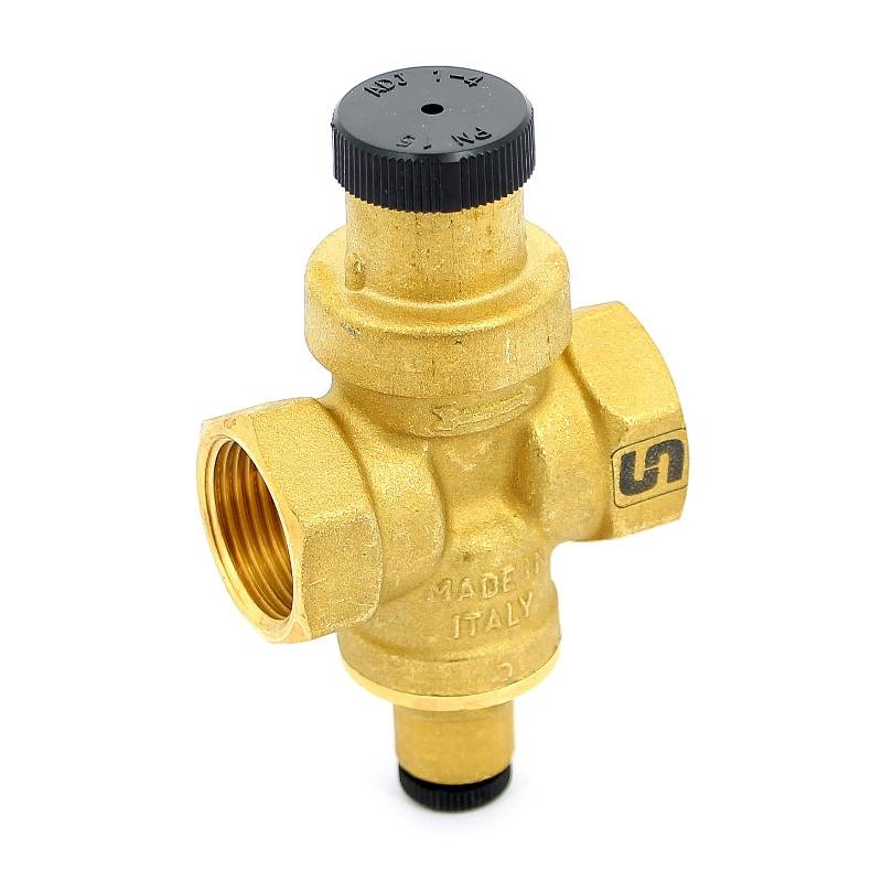 Редуктор давления UNI-FITT ВВ 3/4 латунный под радиальный манометр 202G3140