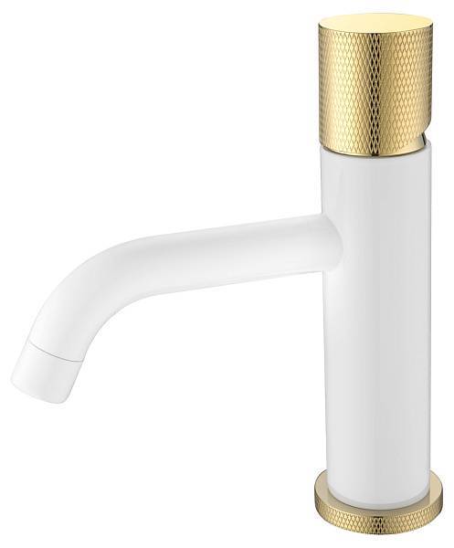 Смеситель для раковины Boheme Stick White Touch Gold 121-WG.2