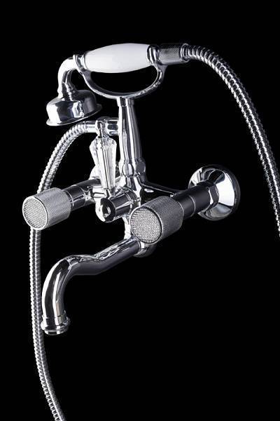 Смеситель для ванны Boheme Royal Cristal с душевым комплектом хром 273-Royal/CRST