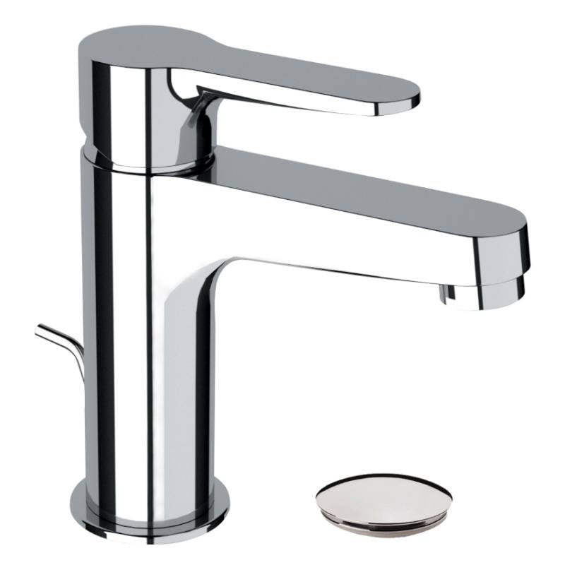 Смеситель для раковины Remer Winner с донным клапаном хром W10