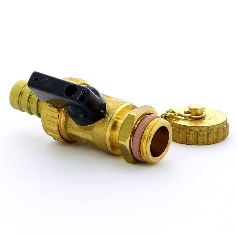 Кран шаровой сливной Bugatti KANSAS 1/2 флажок 07960005