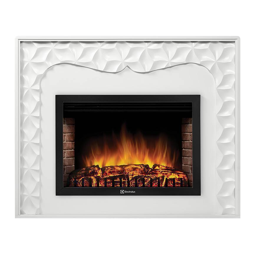 Каминокомплект Firelight Vivo 30 с очагом Electrolux EFP/P-3020LS белый НС-1309559