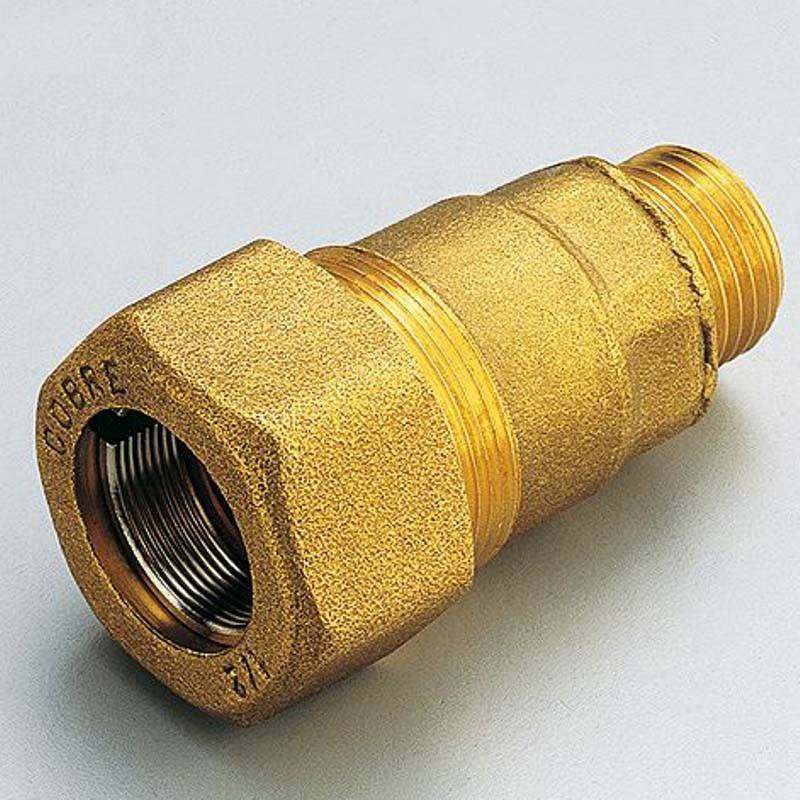 Муфта компрессионная Tiemme 1590 3/8 для стальных труб наружная резьба 1500118