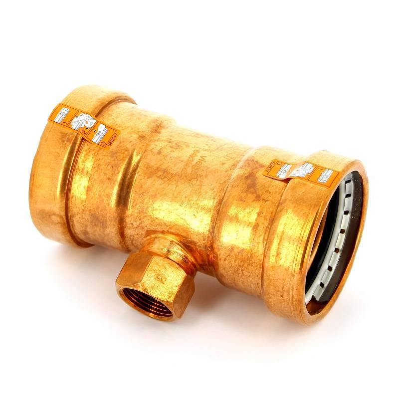 Тройник пресс Profipress XL Viega медь 64х3/4х64 мм ВР SC-Contur 577704