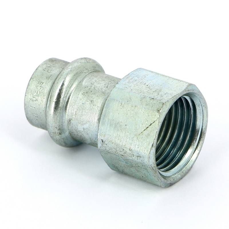 Муфта переходная пресс-В Viega Prestabo оцинкованная сталь 15x1/2 559557