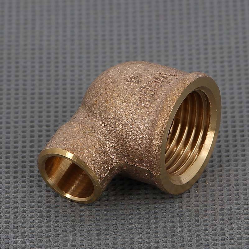 Угол бронзовый 90 градусов под пайку Viega 12 мм х 1/2 ВР 105693