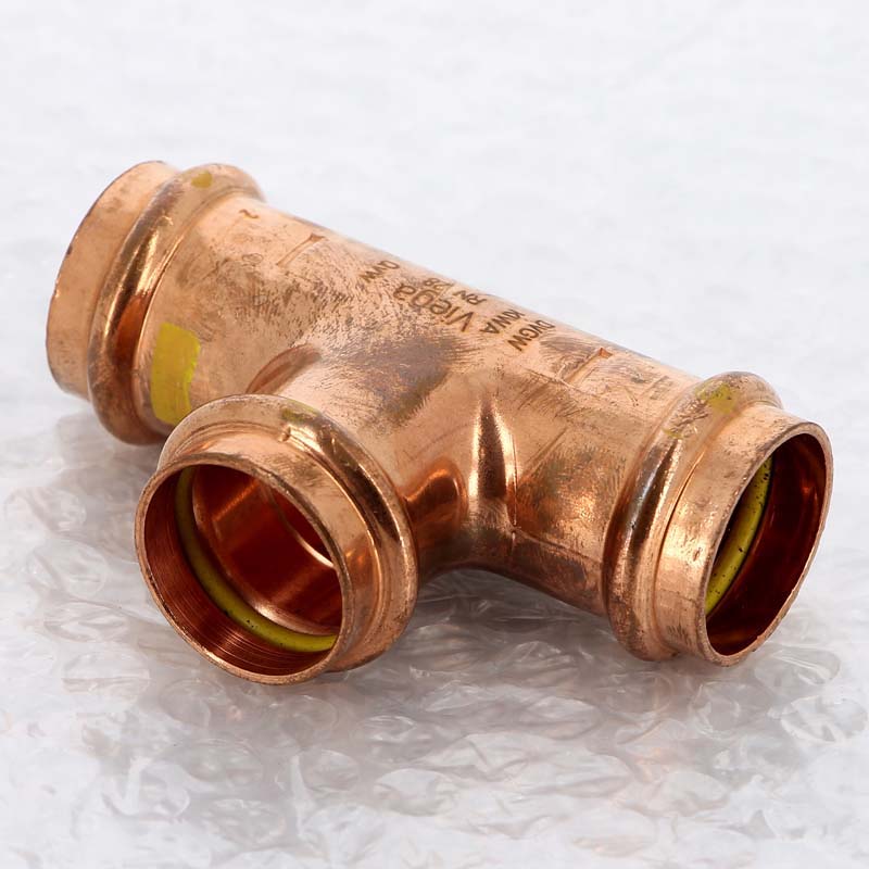 Тройник пресс медный Viega Profipress G 28 мм 345969