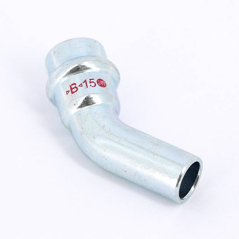 Угол-вставка 45° пресс IBP B Press Carbon 15 мм оцинкованная сталь PC5040 0150000