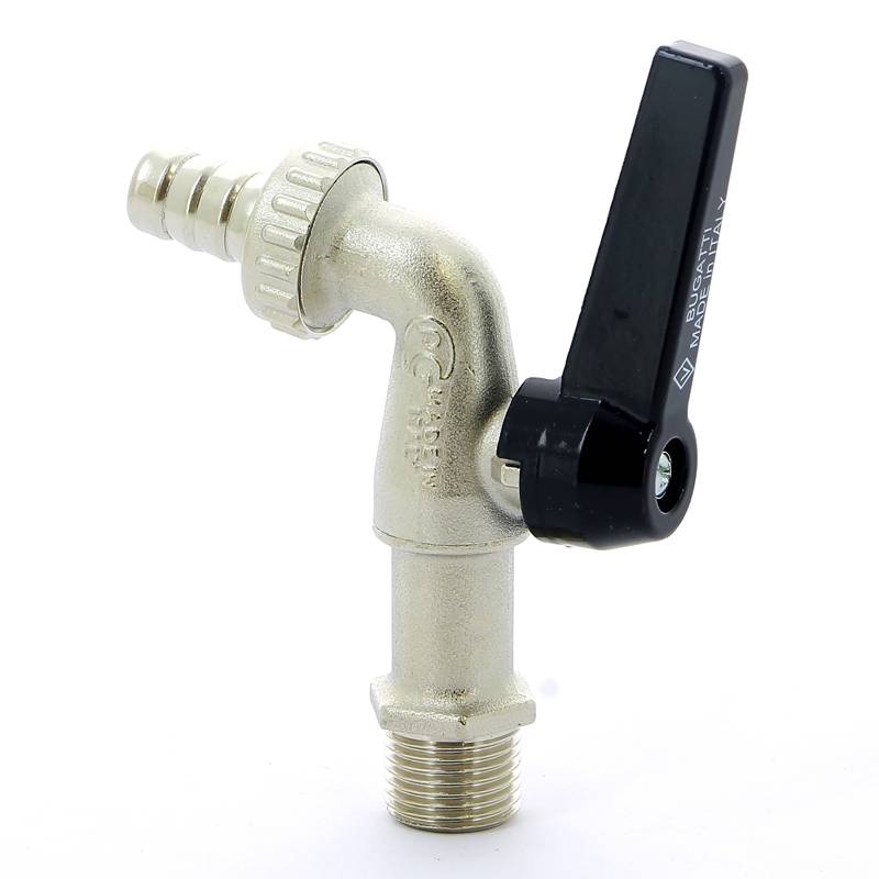 Кран шаровой садовый Bugatti Alaska 1/2 Н-штуцер рычаг 06890081