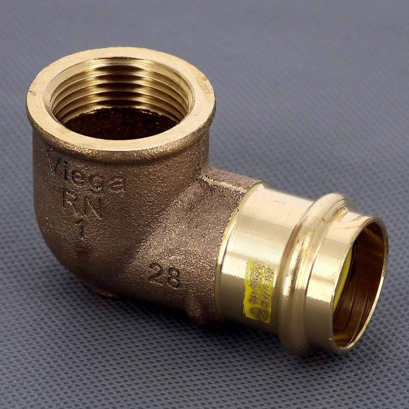 Угол 90° пресс-В бронзовый Viega Profipress G 28х1 345891