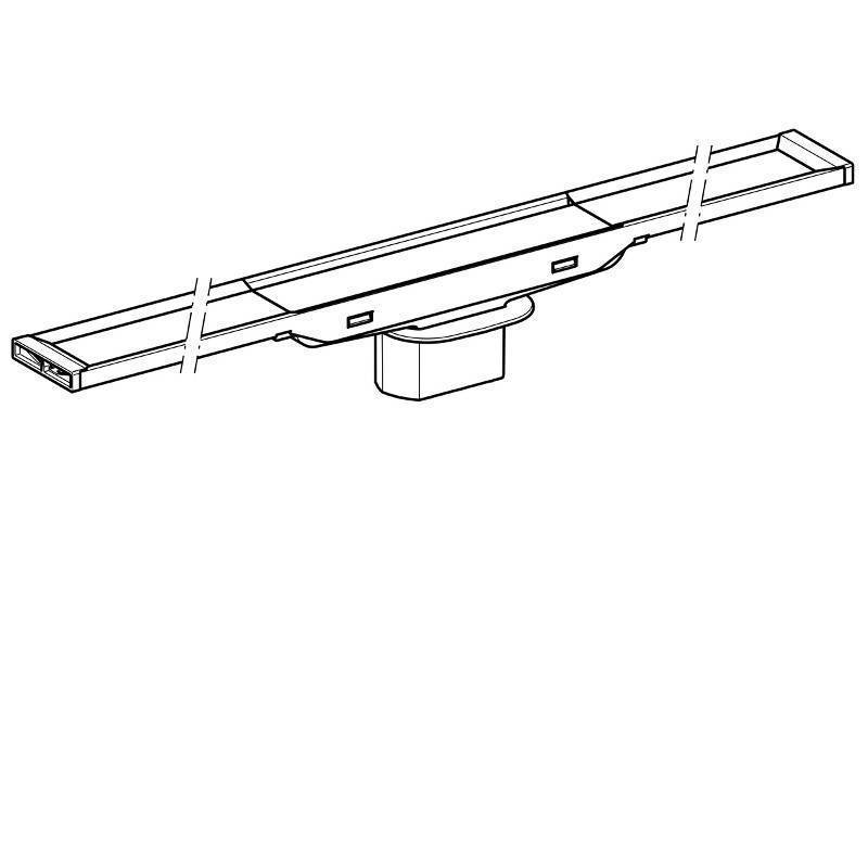 Лоток душевой Geberit CleanLine20 300-900 мм полированная нержавеющая сталь 154.450.00.1