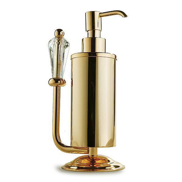 Дозатор для жидкого мыла 3SC Boheme настольный золото Lucido BO01DAGD