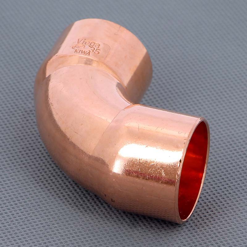 Угол двухраструбный 90 градусов пайка Viega 35 мм 103088