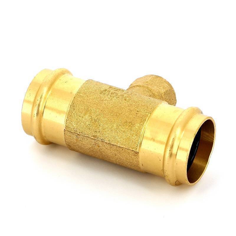 Тройник пресс-В IBP B-Press 35x1/2x35 мм бронза P4130G03504035