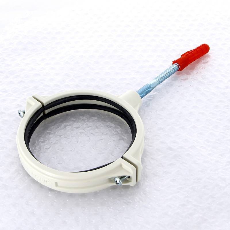 Хомут канализационный Sinikon Комфорт 110 мм шумопоглощающий со шпилькой и дюбелем KPP.110.K.D