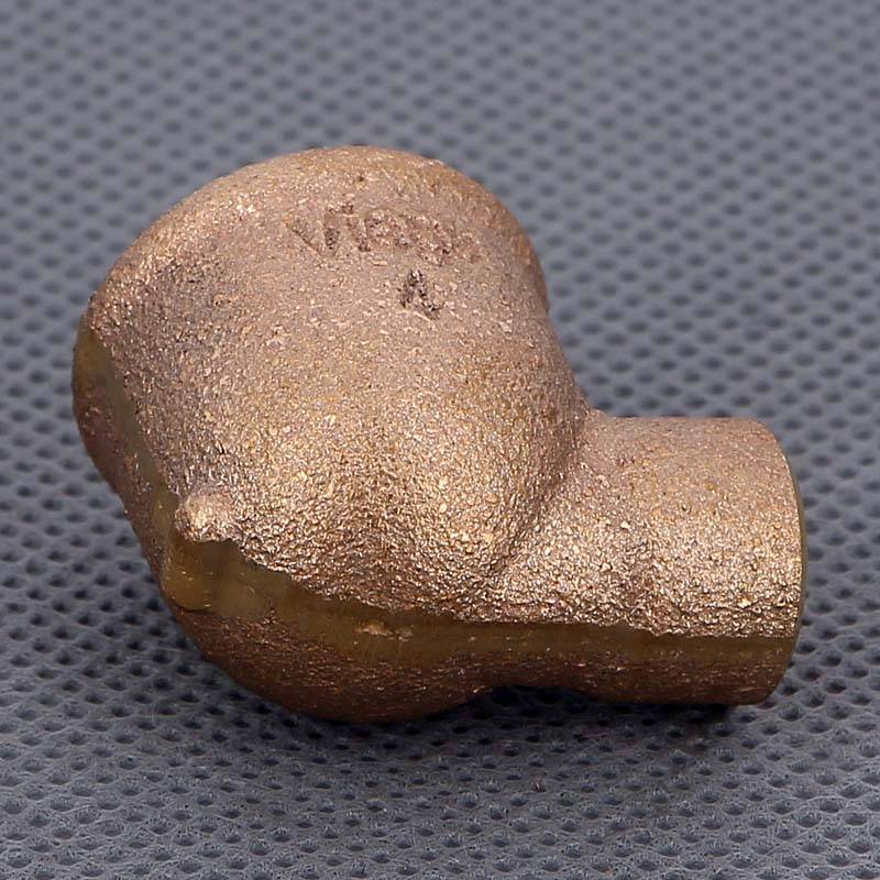 Угол бронзовый 90 градусов под пайку Viega 12 мм х 1/2 ВР 105693