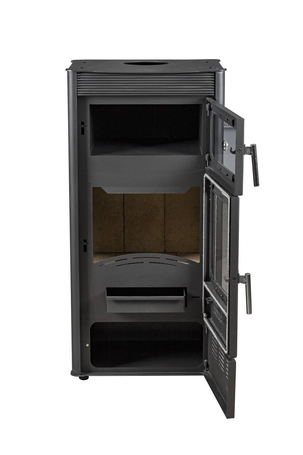 Печь-камин с духовкой Hosseven ROSE OVEN Anthracite А5066