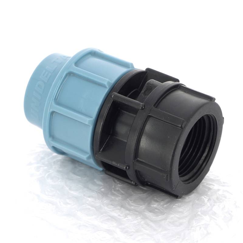 Муфта обжимная Unidelta для труб ПНД с внутренней резьбой 25х1 1004025004