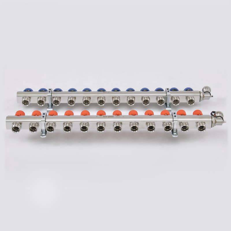 Коллекторная группа с балансировочными и термостатическими вентилями UNI-FITT 1x3/4 EK 12 выходов 441E4312