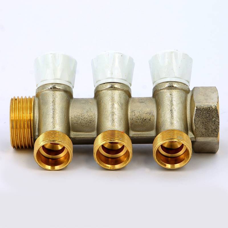 Коллектор с вентилями Emmeti Top-San 1 НВ 3 выхода 24х19 36 мм 01307285