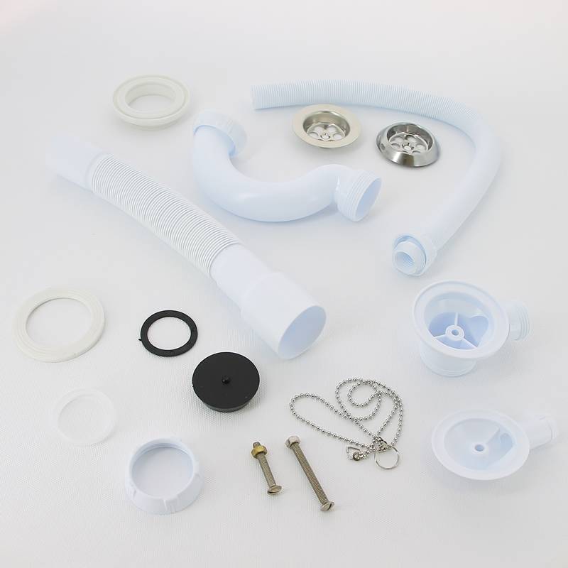 Слив-перелив для ванны Wirquin S-образный 1 1/2 x 40 мм с гофротрубой 30718060