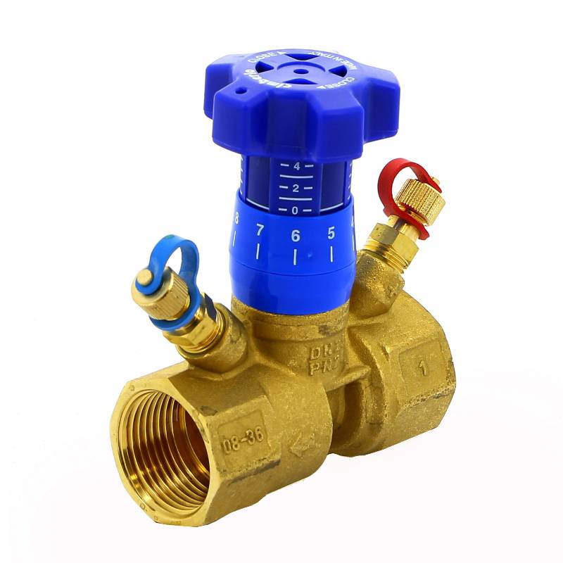 Клапан балансировочный ручной Cimberio CIM 787OT 1 ВВ с 2 ниппелями CIM 787OT 1