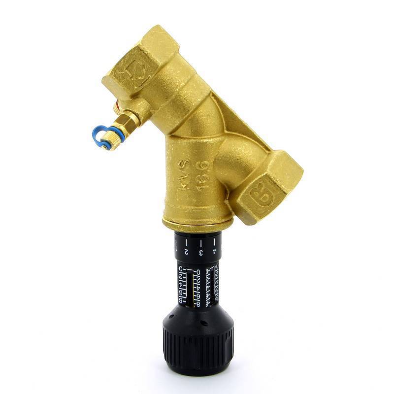 Клапан балансировочный ручной Cimberio CIM 747OT 1 1/4 ВВ с 2 ниппелями CIM 747OT N 1 1/4