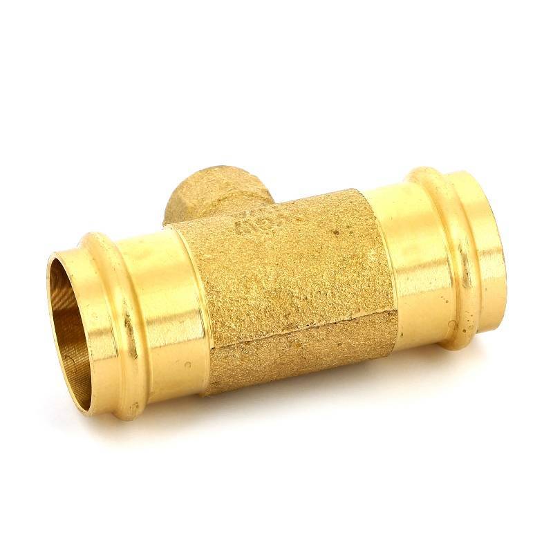 Тройник пресс-В IBP B-Press 35x1/2x35 мм бронза P4130G03504035