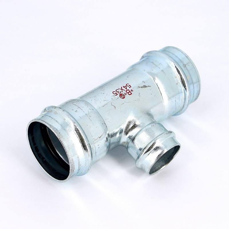 Тройник пресс IBP >B< Press Carbon 54х35х54 мм оцинкованная сталь PC5130 0543554