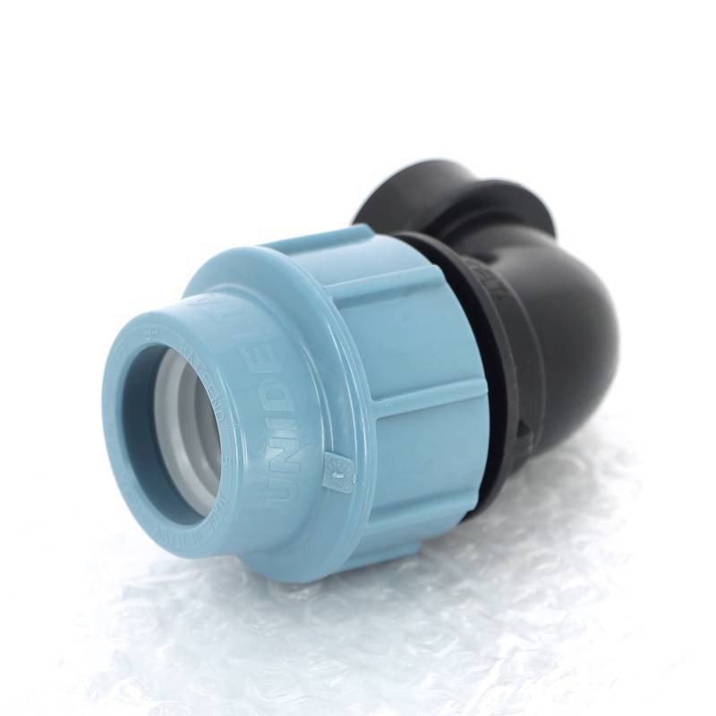 Угольник обжимной Unidelta Deltone 32х3/4 внутренняя резьба для ПНД труб 1009032003