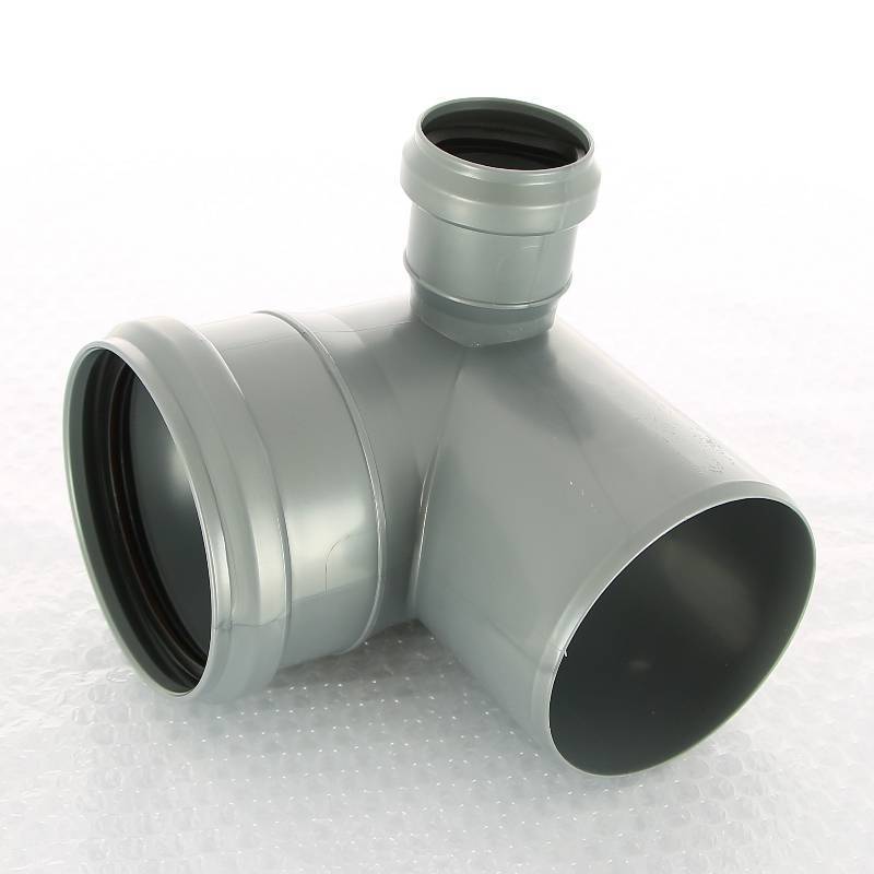 Отвод Sinikon Стандарт 110x50 мм 87° с правым патрубком 554003.R