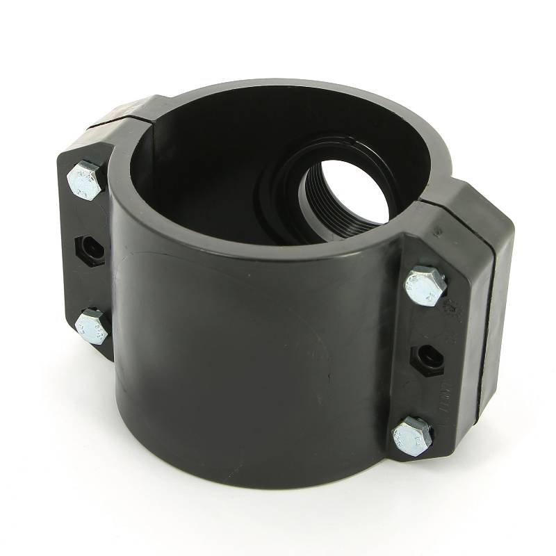 Седловая врезка Unidelta 110х1 1/2 4 болта для труб ПНД 1019110006