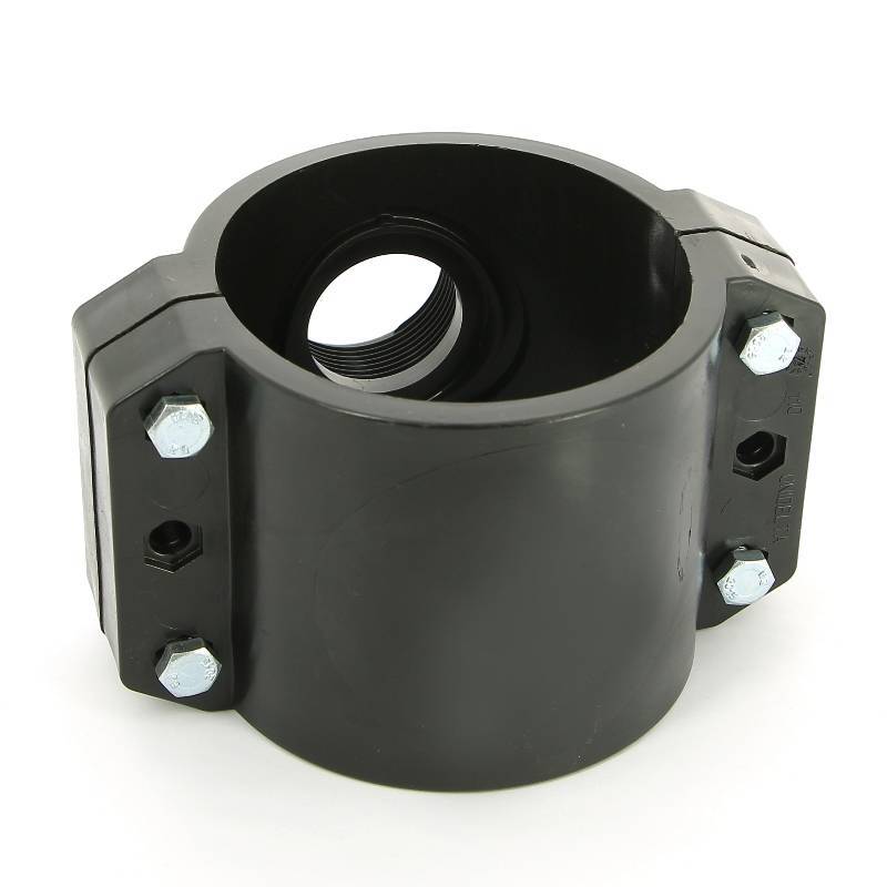 Седловая врезка Unidelta 110х1 1/2 4 болта для труб ПНД 1019110006