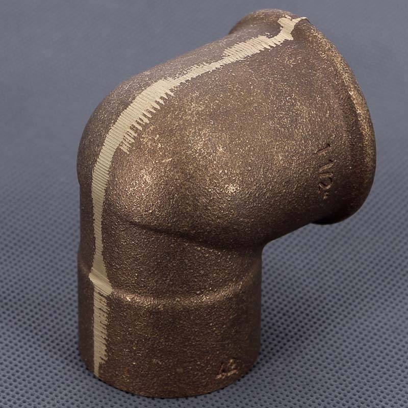 Угол 90° бронзовый Viega пайка-ВР 42х1 1/2 166397