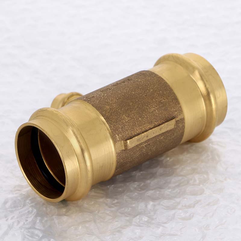 Тройник пресс бронзовый Viega Sanpress 42x15x42 мм 314224