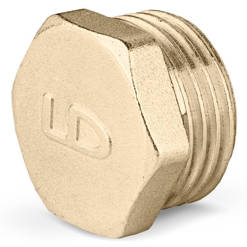 Заглушка LD Pride латунная 1/2 наружная резьба LD.65.505.15