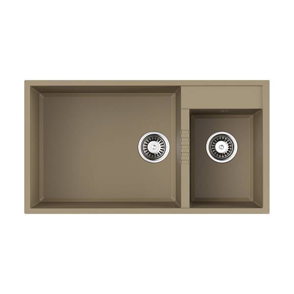 Кухонная мойка Omoikiri Tedori 85-2-U-SA 85x46.5 см бежевый 4993942