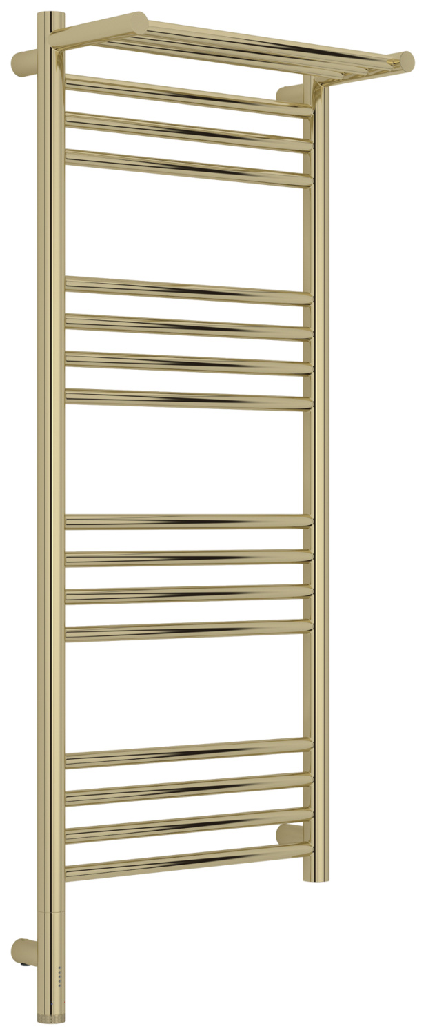 Полотенцесушитель электрический Сунержа Богема 3.1 с 1 полкой 400x1000 мм левый шампань глянец 020-6006-1040