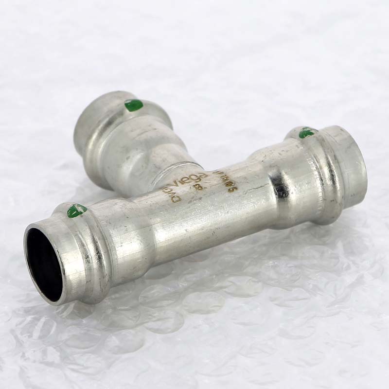 Тройник пресс Viega Sanpress Inox 18 мм нержавеющая сталь 435868