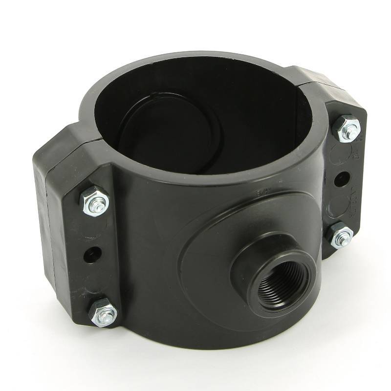 Седловая врезка Unidelta 110х3/4 4 болта для труб ПНД 1019110003