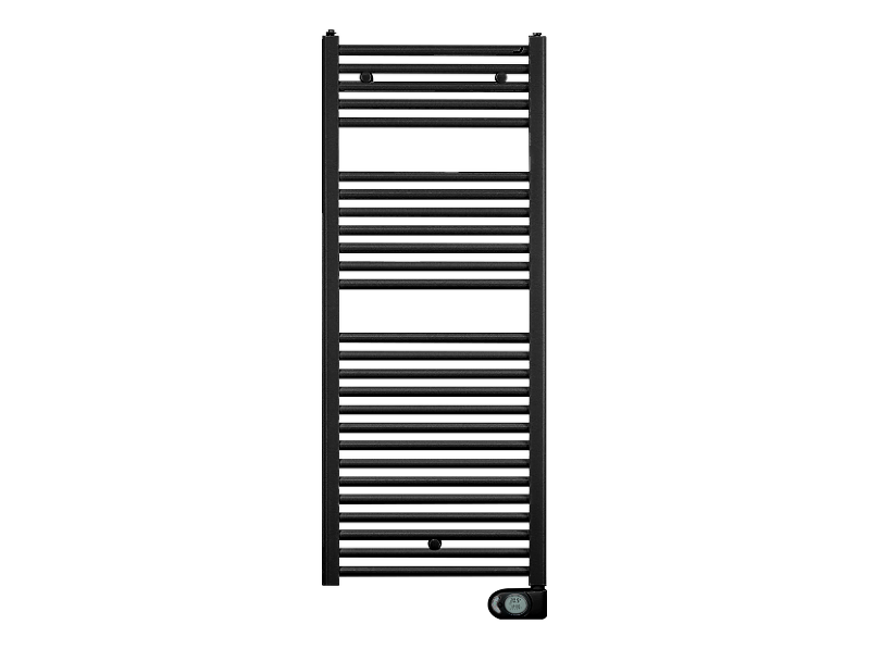 Полотенцесушитель электрический Zehnder Aura 900х500 мм черный матовый PBEBZ-090-50/MQ RAL 9005