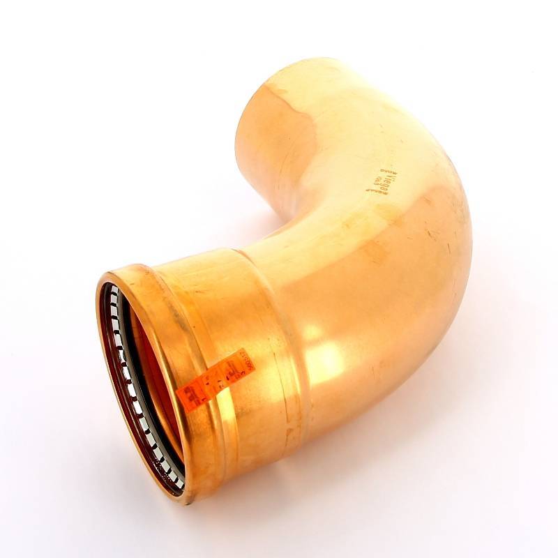 Угол-вставка 90° пресс Viega Profipress XL 108 мм медь 476892